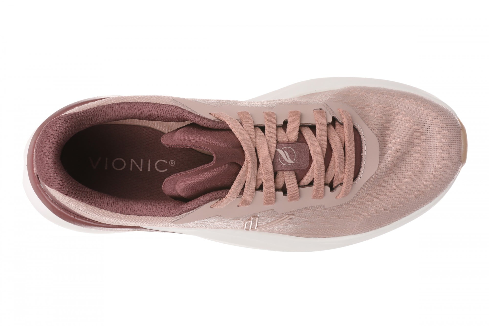Vionic Hummingbird Women's Mesh Lace-Up Walking Sneaker - Misty Rose - Top