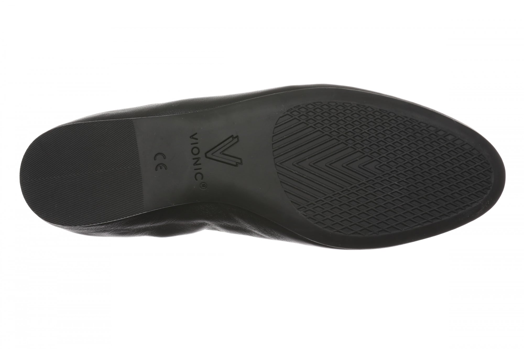Vionic Romy Women's Cushioned Ballerina Flat - Black - Bottom
