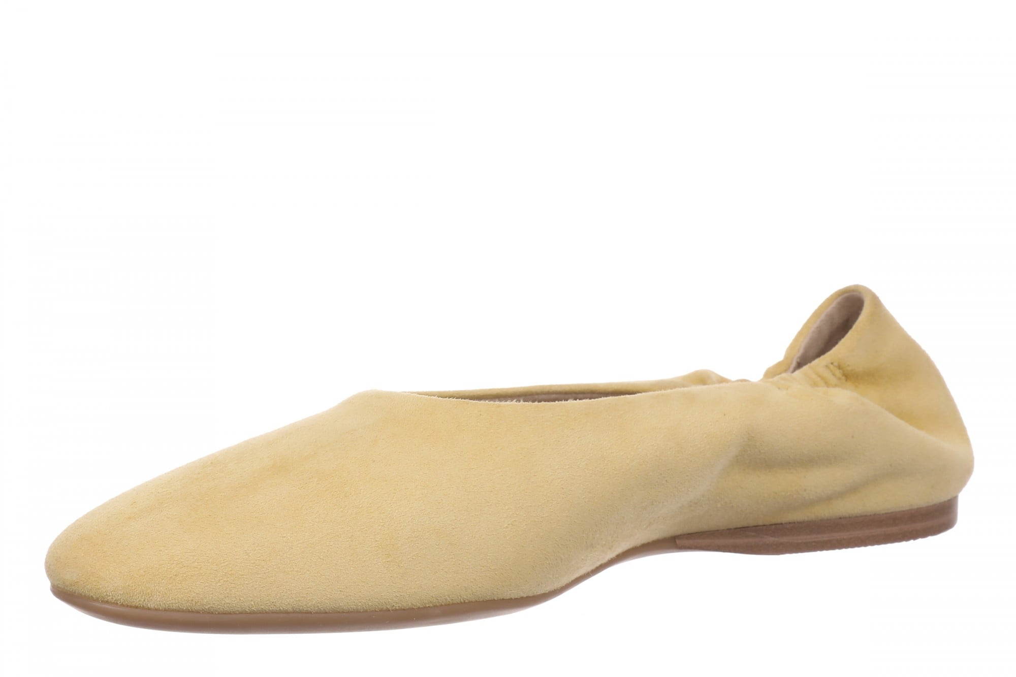 Vionic Romy Women's Cushioned Ballerina Flat - Cornhusk - Left angle