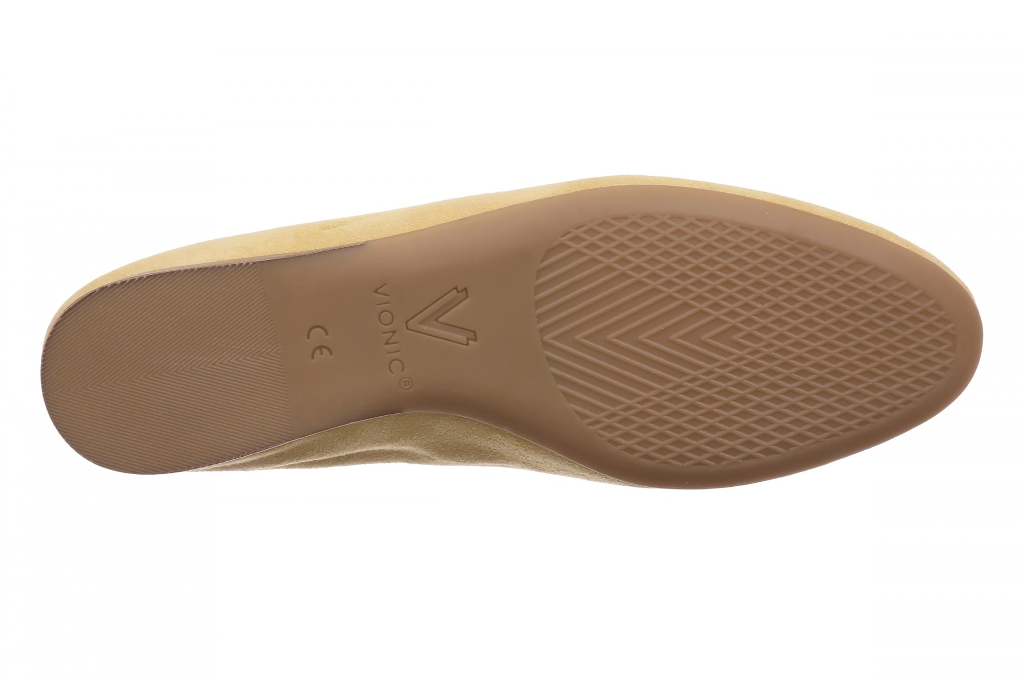 Vionic Romy Women's Cushioned Ballerina Flat - Cornhusk - Bottom