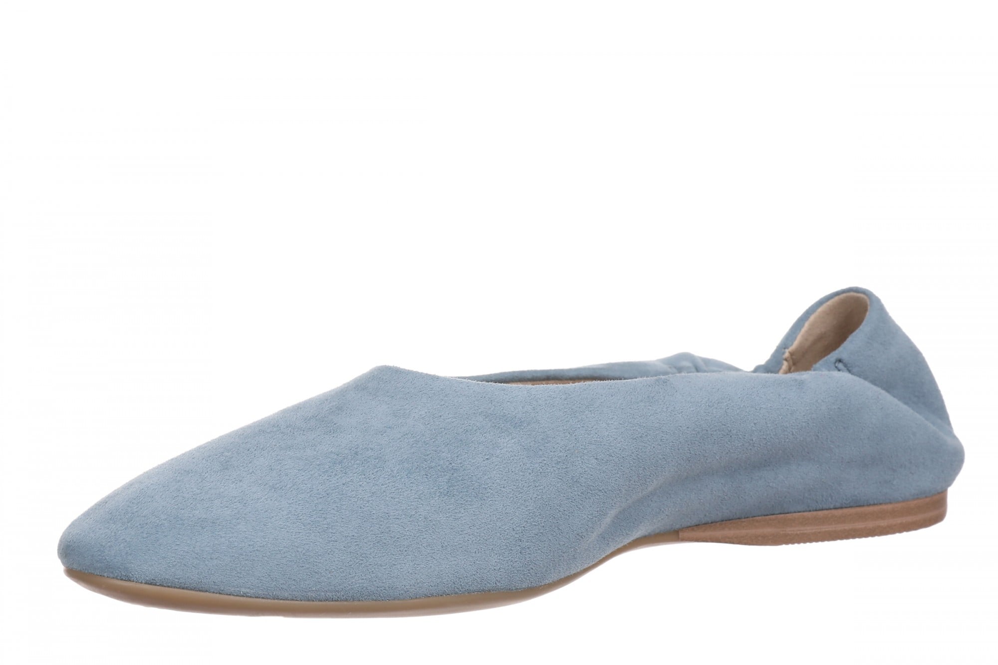 Vionic Romy Women's Cushioned Ballerina Flat - Windward Blue - Left angle