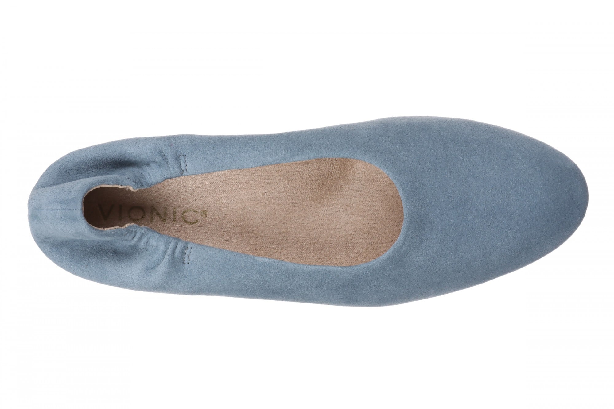 Vionic Romy Women's Cushioned Ballerina Flat - Windward Blue - Top