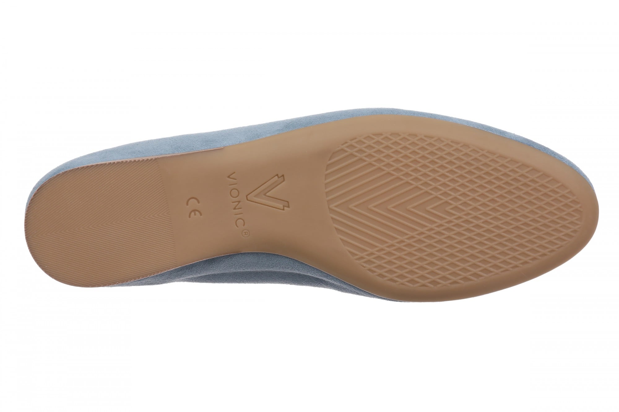 Vionic Romy Women's Cushioned Ballerina Flat - Windward Blue - Bottom