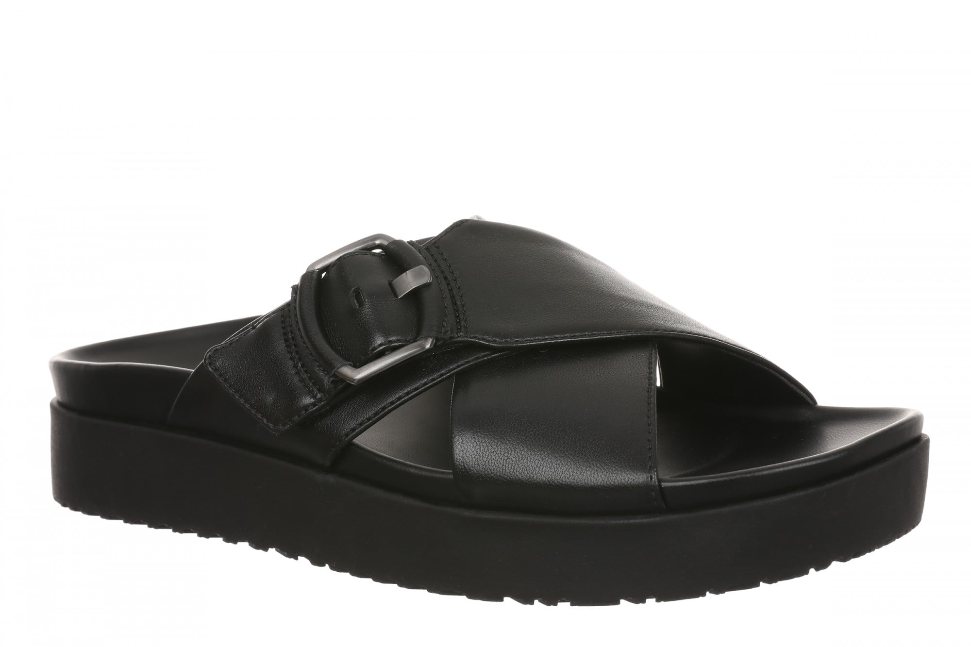 Vionic Rowan Women's Cushioned Slide Sandal - Black - Angle main