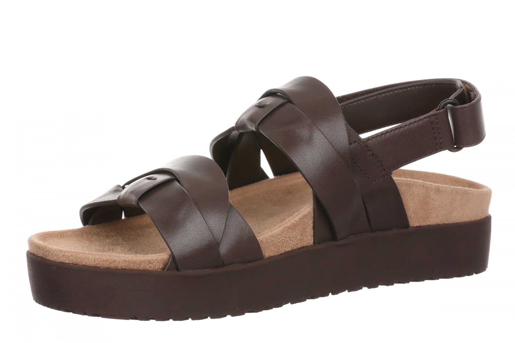 Vionic Roxana Women's Cushioned Slingback Sandal - Chocolate Ganache - Left angle