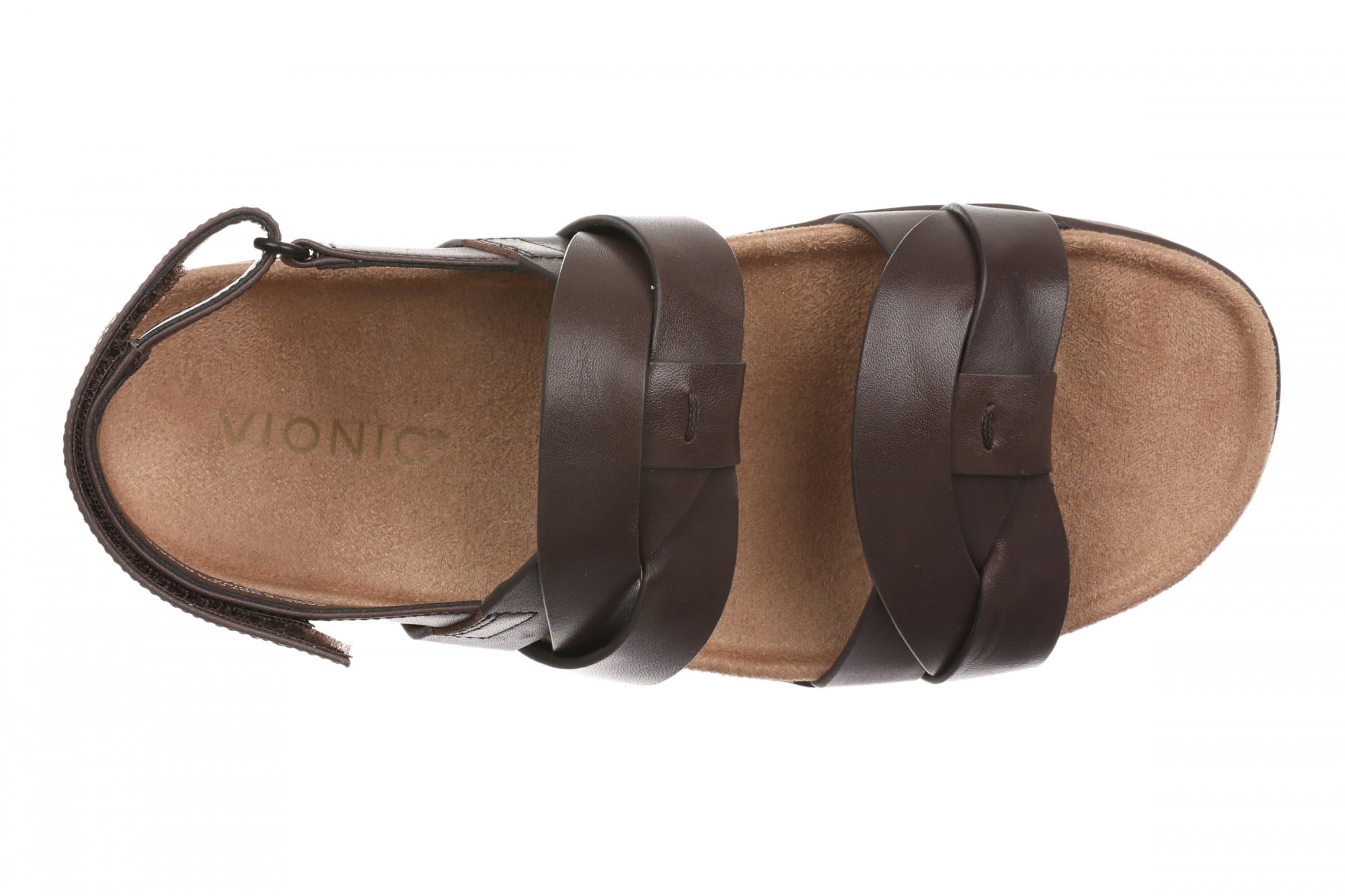 Vionic Roxana Women's Cushioned Slingback Sandal - Chocolate Ganache - Top
