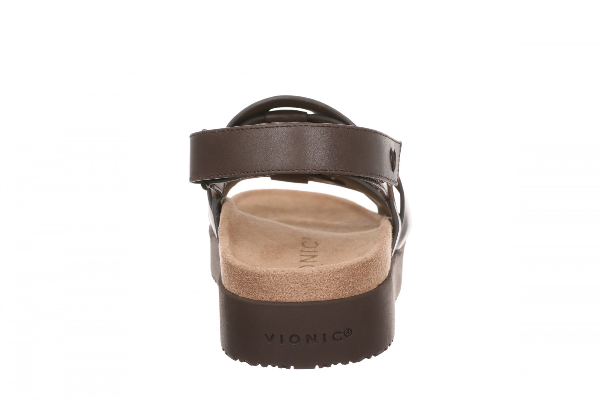 Vionic Roxana Women's Cushioned Slingback Sandal - Chocolate Ganache - Back