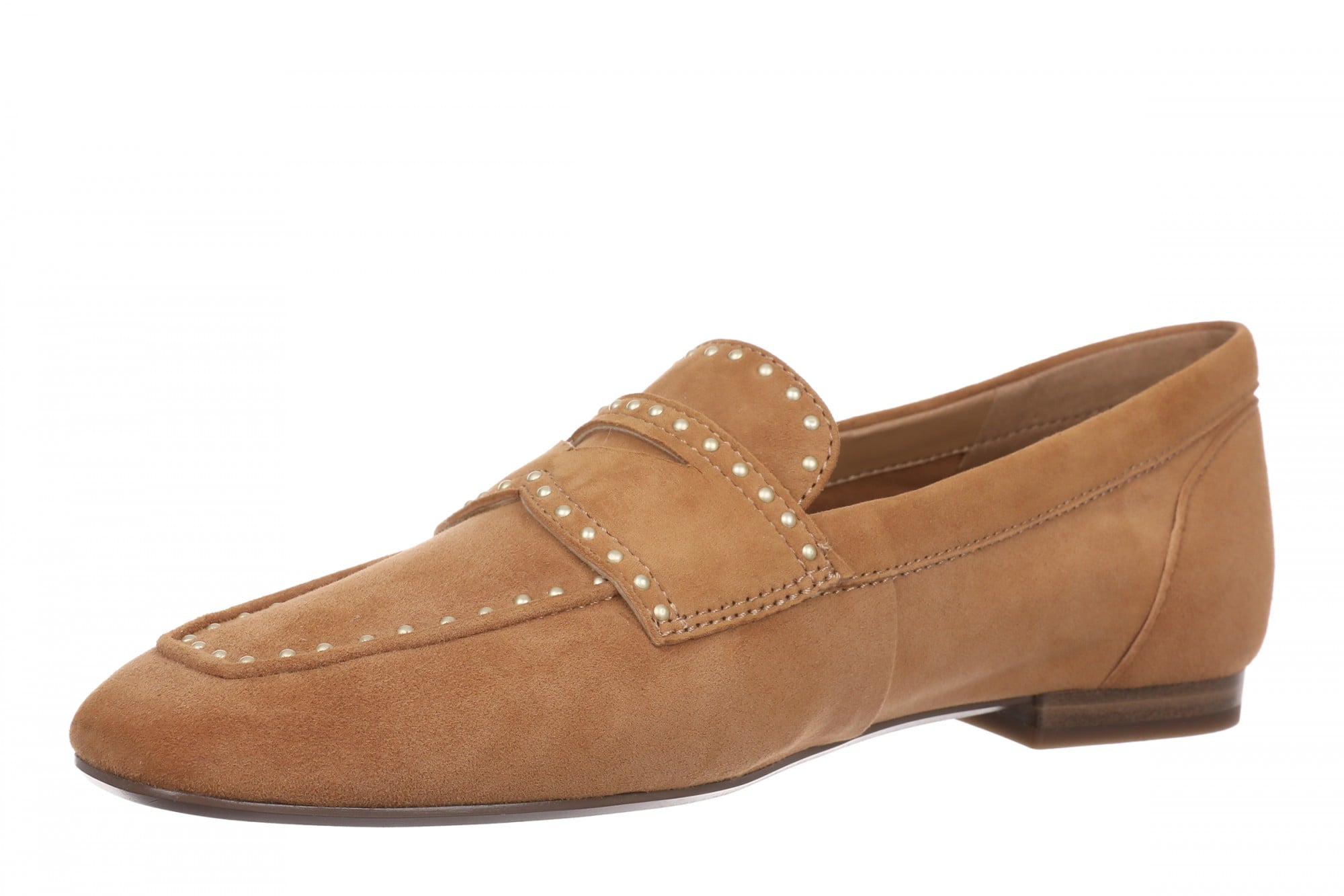 Vionic Sadie Stud Women's Cushioned Slip-On Loafer - Cedar - Left angle