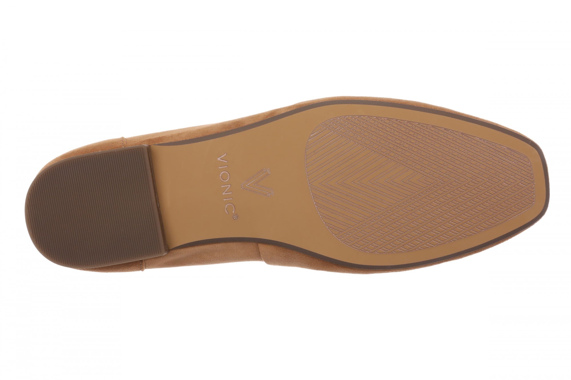 Vionic Sadie Stud Women's Cushioned Slip-On Loafer - Cedar - Bottom