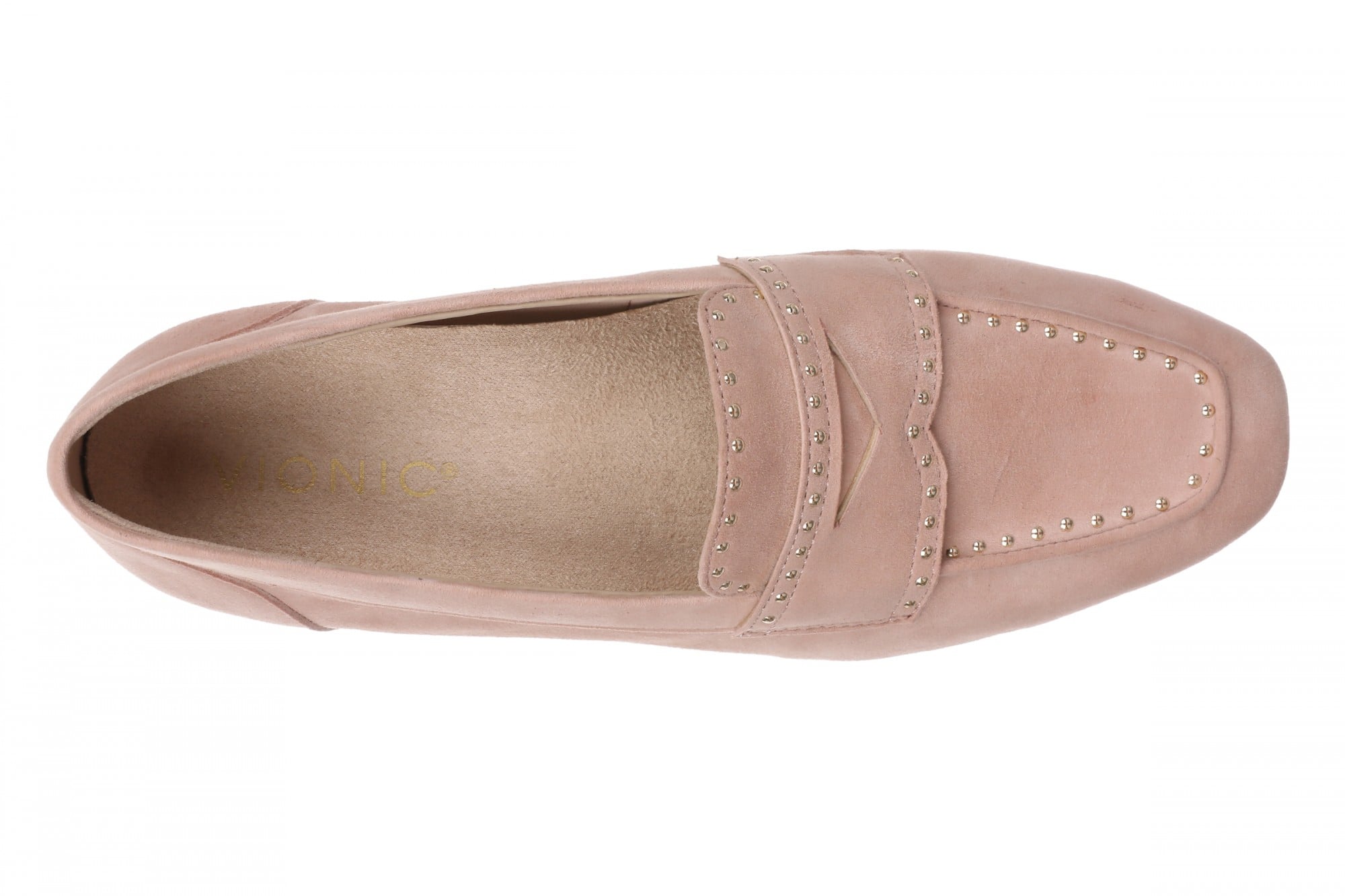 Vionic Sadie Stud Women's Cushioned Slip-On Loafer - Misty Rose - Top
