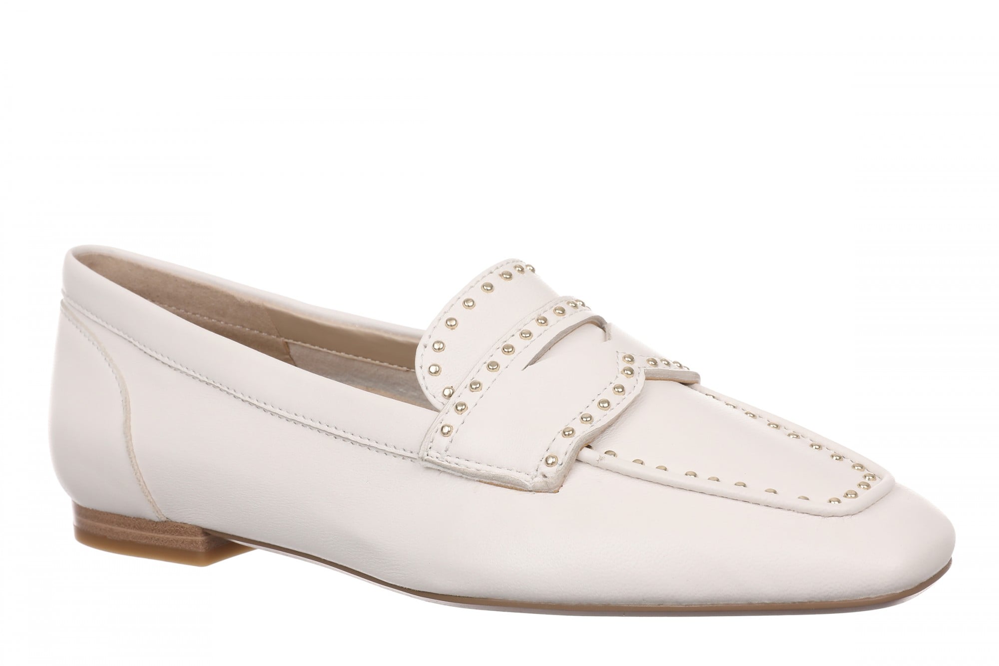 Vionic Sadie Stud Women's Cushioned Slip-On Loafer - Sea Salt - Angle main