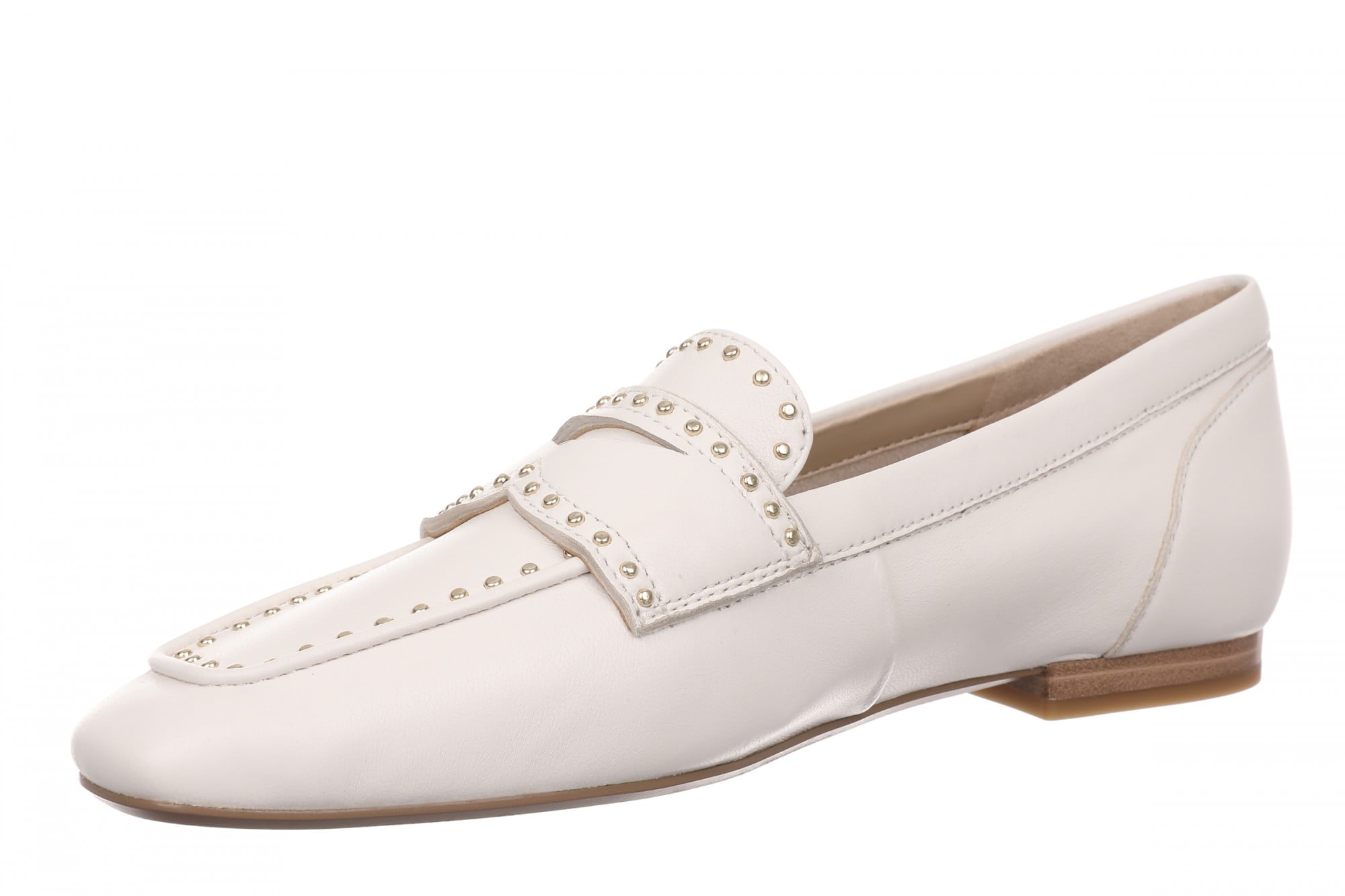 Vionic Sadie Stud Women's Cushioned Slip-On Loafer - Sea Salt - Left angle