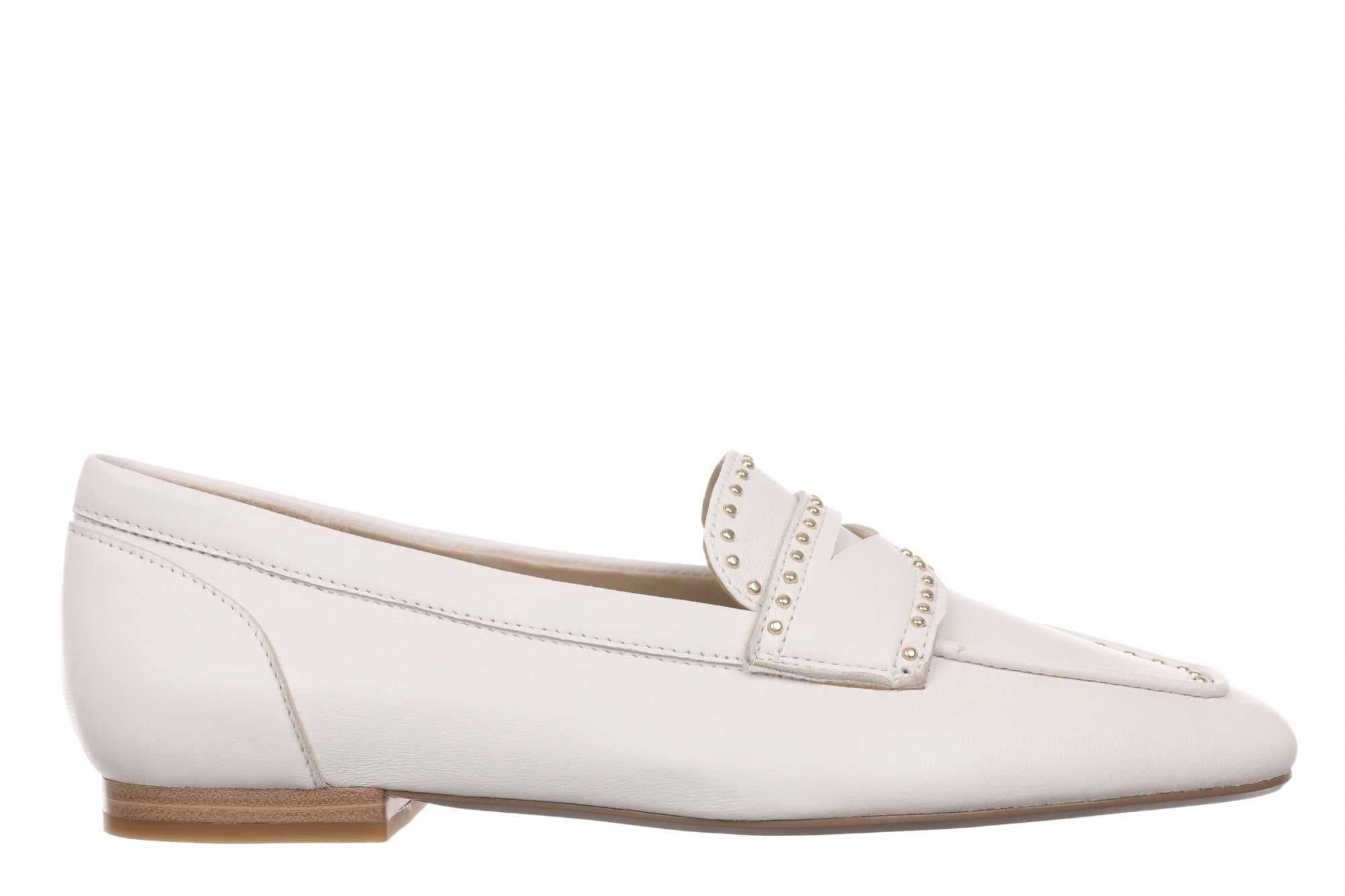 Vionic Sadie Stud Women's Cushioned Slip-On Loafer - Sea Salt - Side