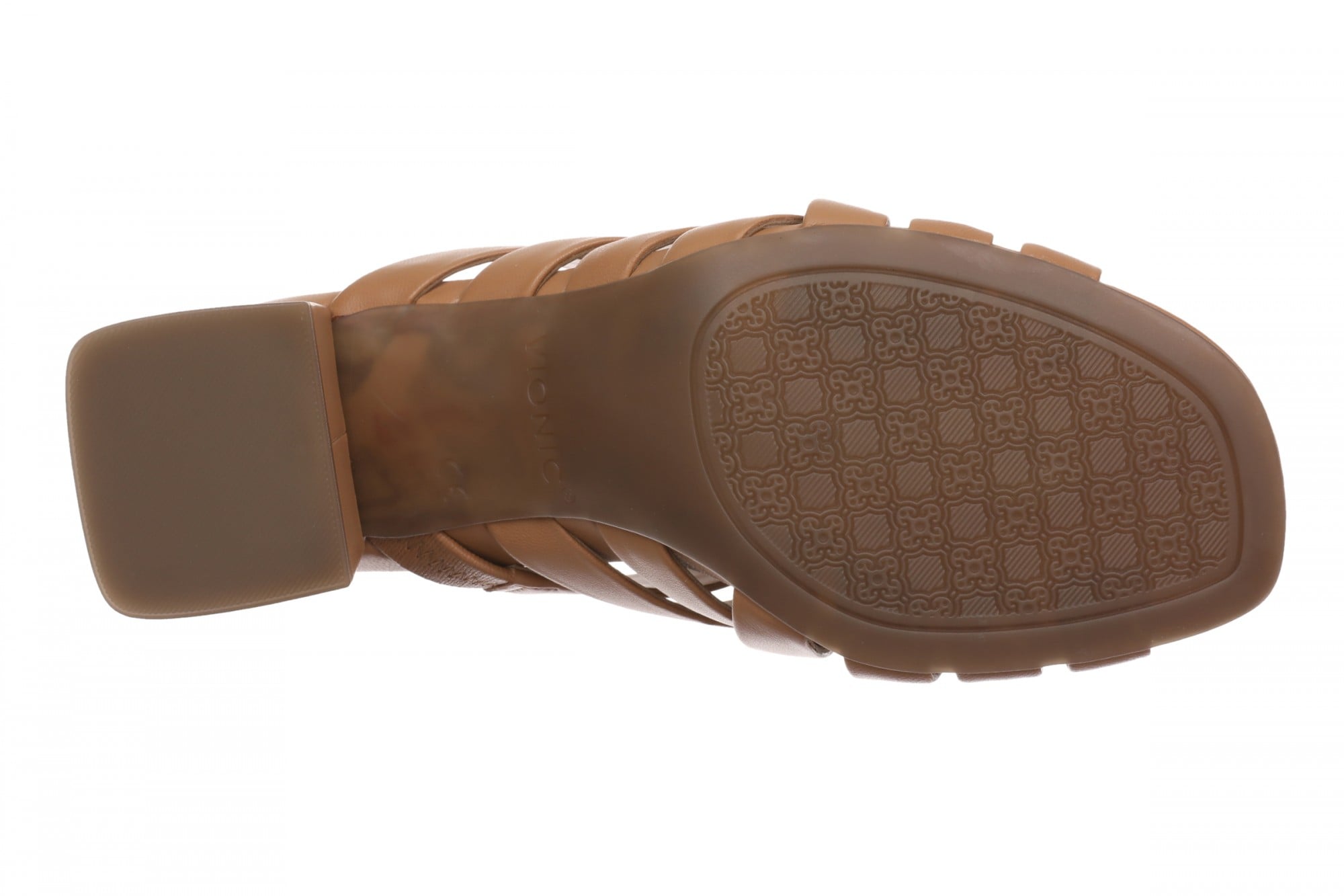 Vionic Raylee Women's Cushioned Heeled T-Strap Sandal - Fawn - Bottom