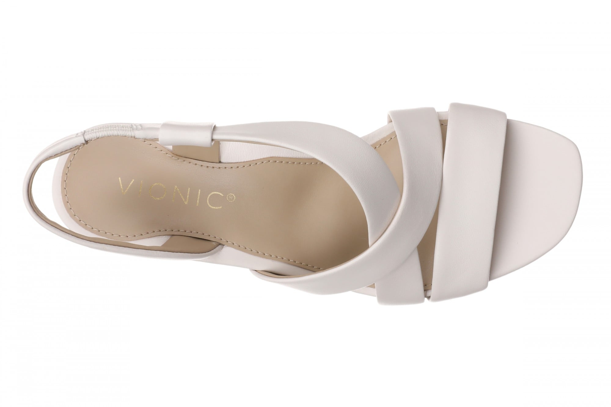Vionic Ronnie Women's Cushioned T-Strap Sandal - Sea Salt - Top