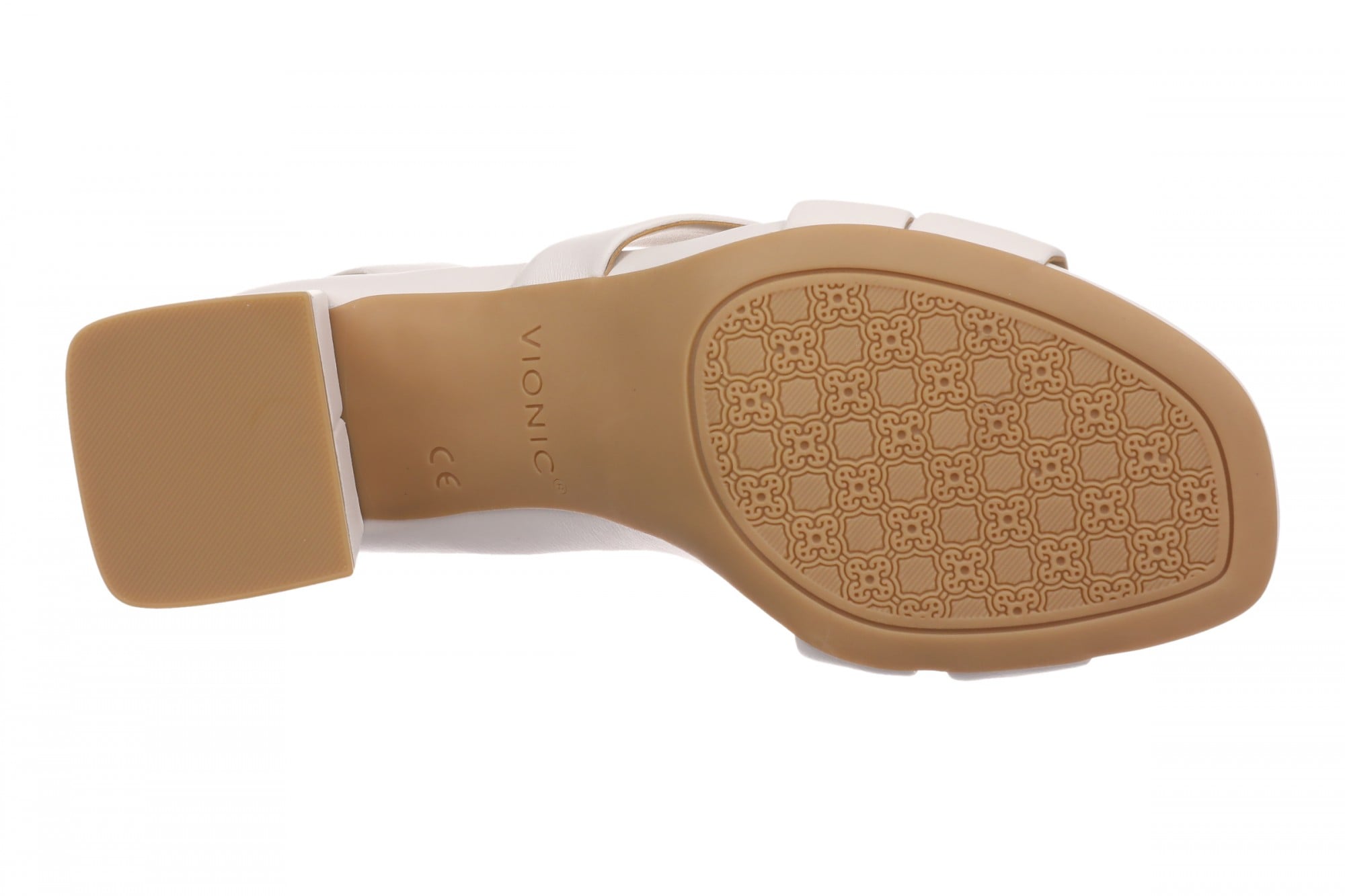Vionic Ronnie Women's Cushioned T-Strap Sandal - Sea Salt - Bottom