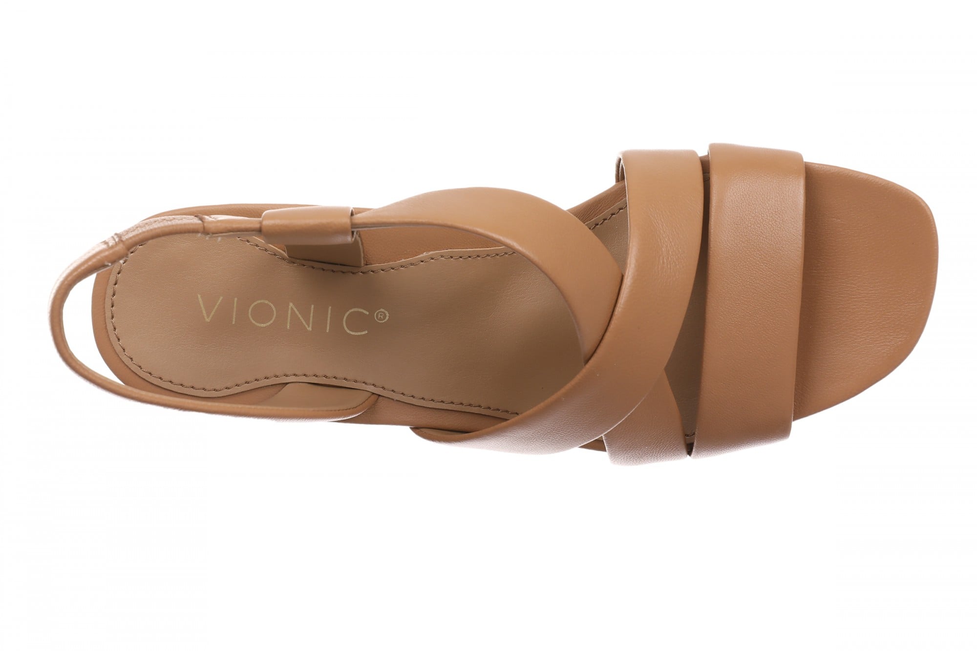 Vionic Ronnie Women's Cushioned T-Strap Sandal - Fawn - Top