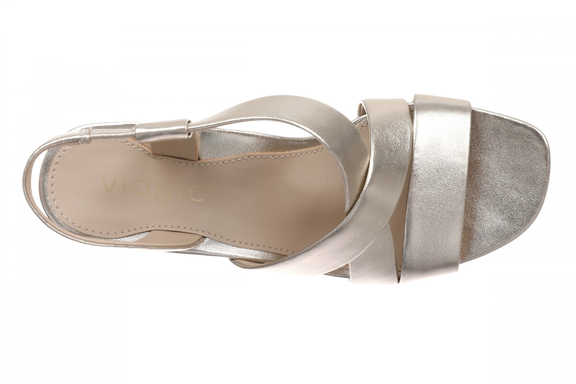 Vionic Ronnie Women's Cushioned T-Strap Sandal - Gold - Top