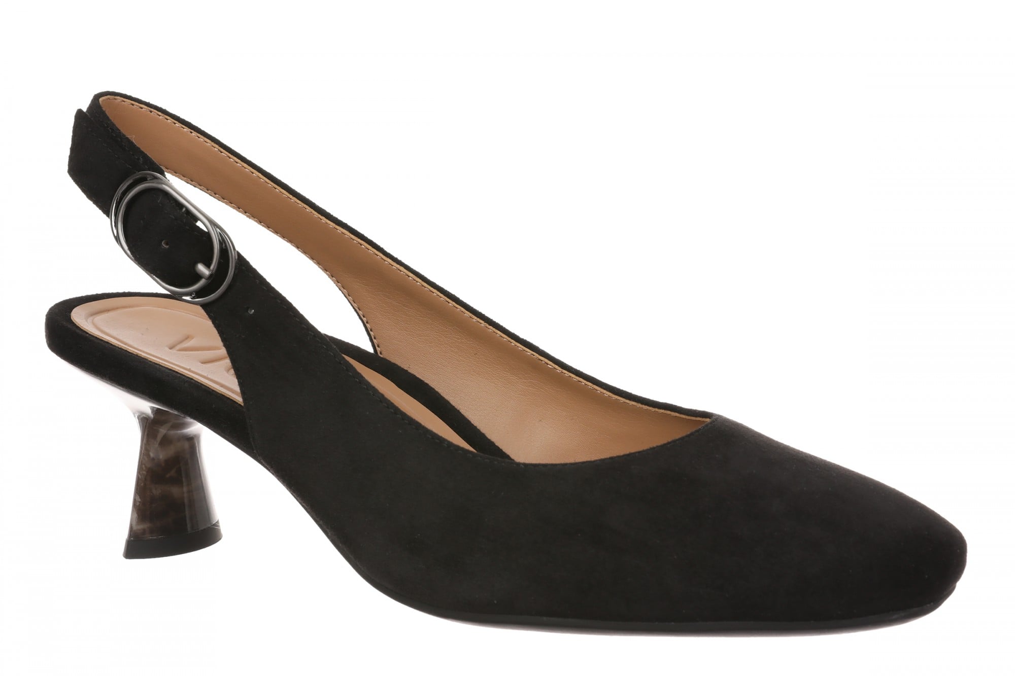 Vionic Rose Women's Cushioned Slingback Flat - Black - Angle main