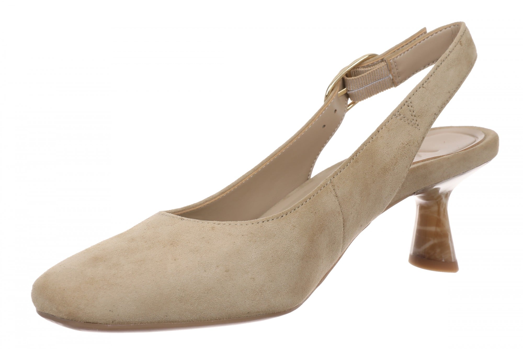 Vionic Rose Women's Cushioned Slingback Flat - Caramel - Left angle