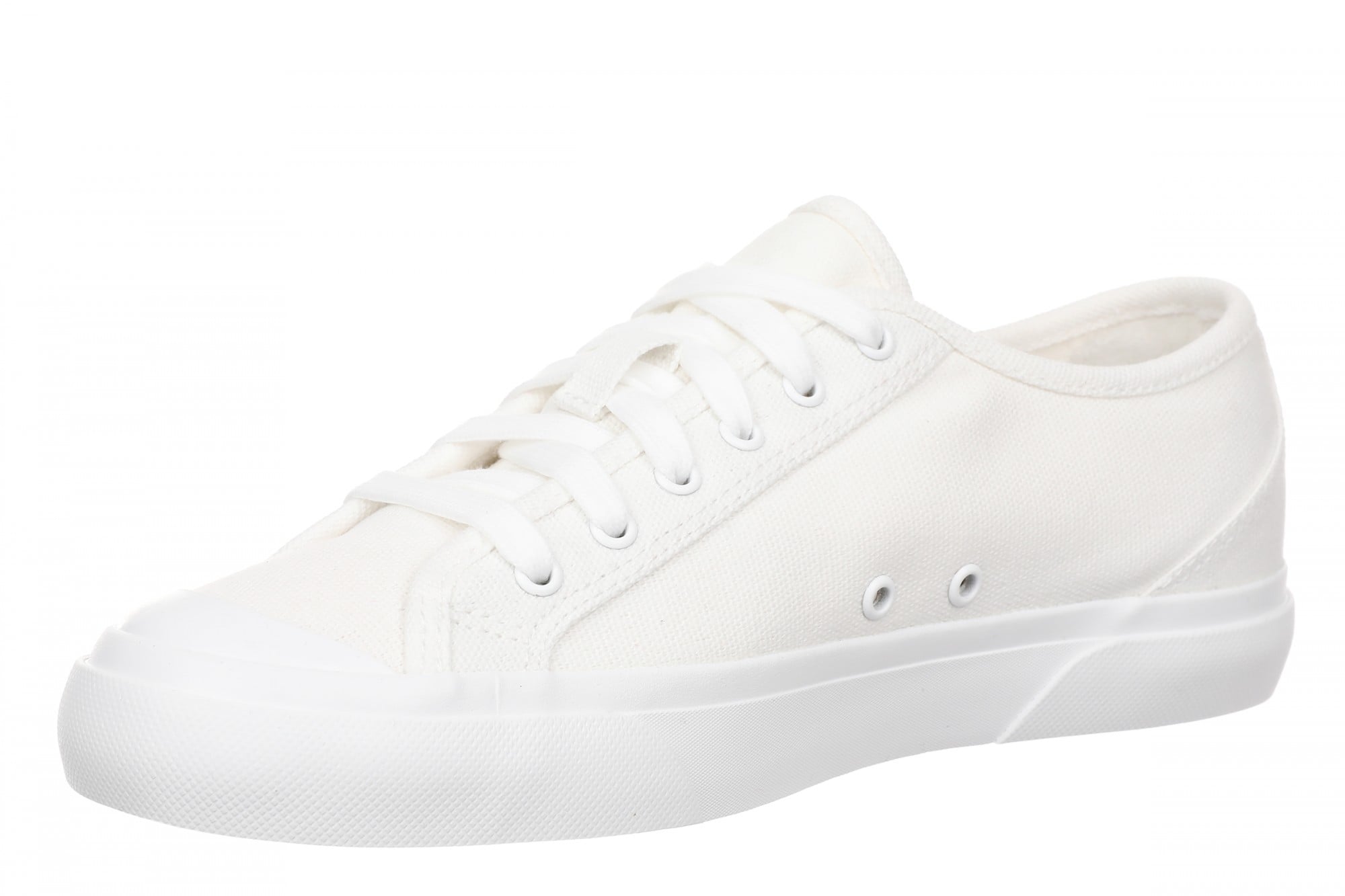 Vionic Sundrift Women's Canvas Lace-Up Comfort Sneaker - White - Left angle