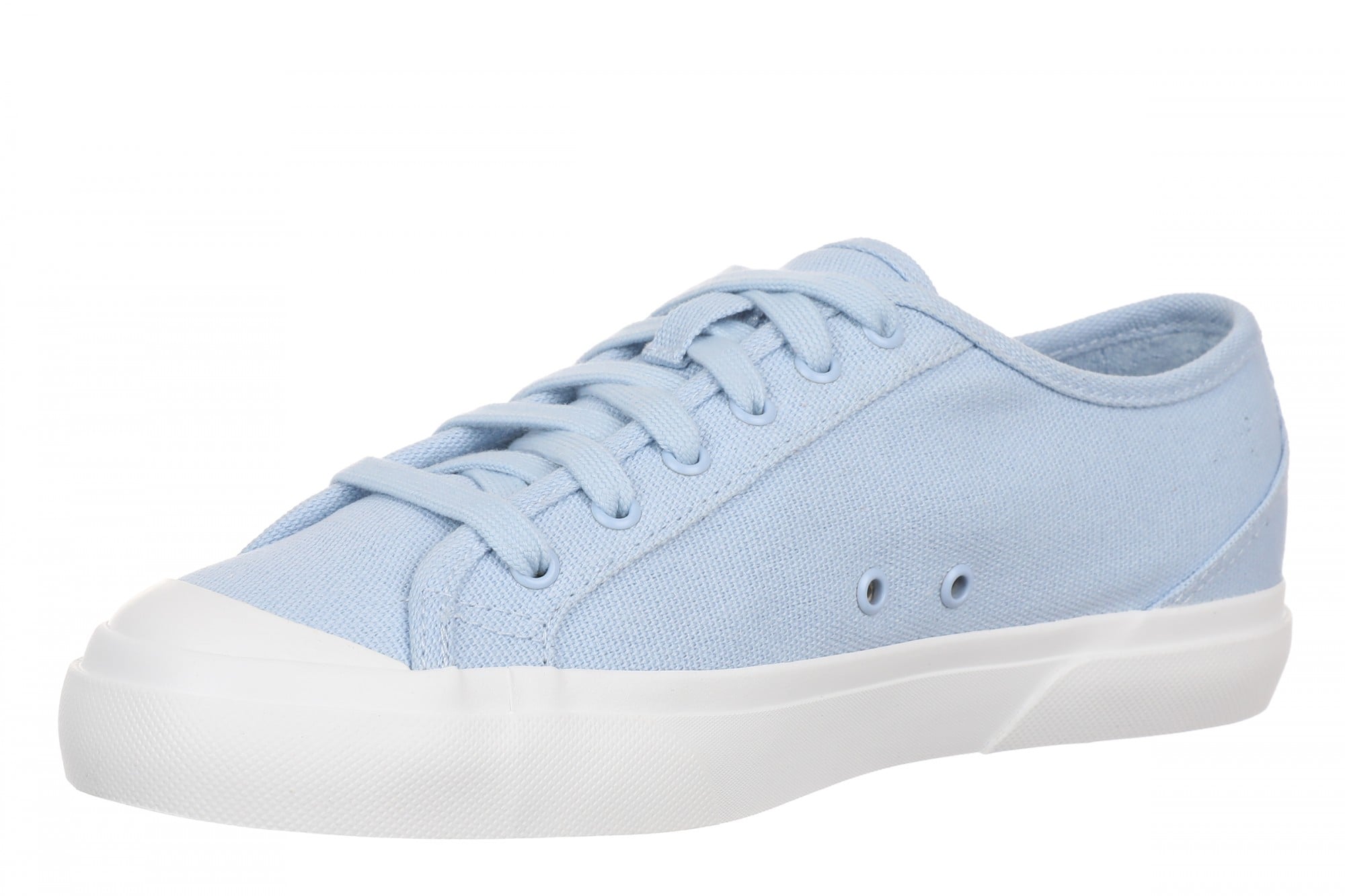Vionic Sundrift Women's Canvas Lace-Up Comfort Sneaker - Chambray Blue - Left angle