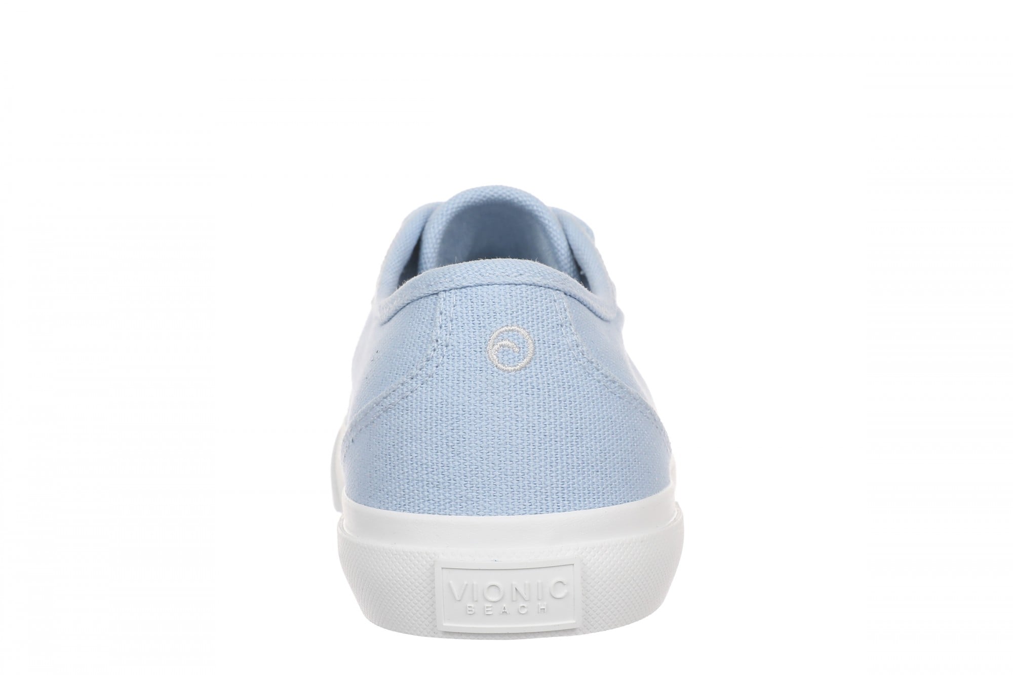 Vionic Sundrift Women's Canvas Lace-Up Comfort Sneaker - Chambray Blue - Back