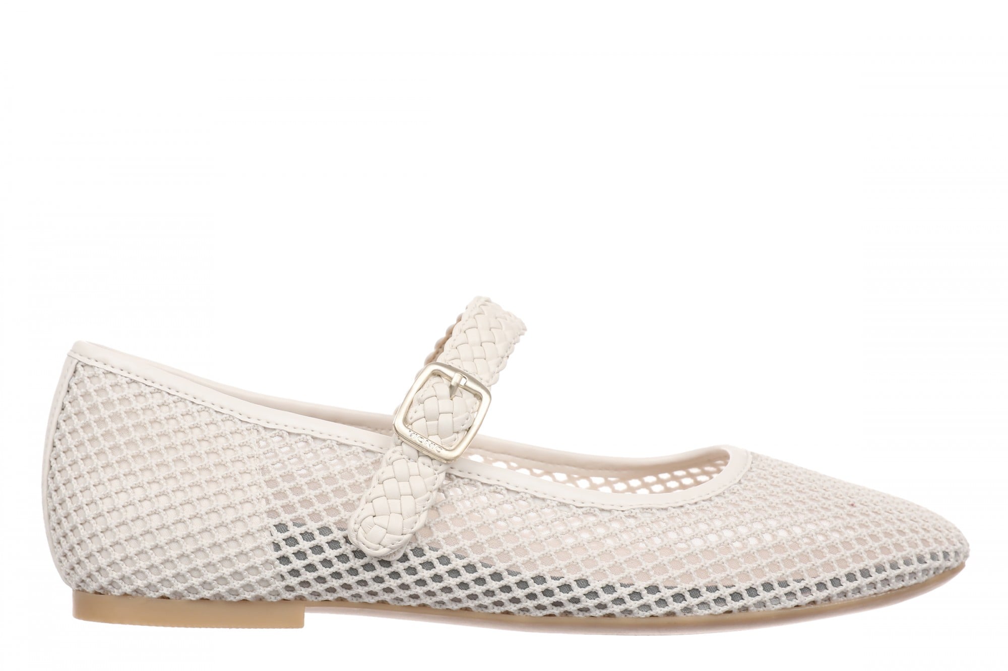 Vionic Alameda Mesh Women's Mary Jane Arch Support Flat - Cream - Side
