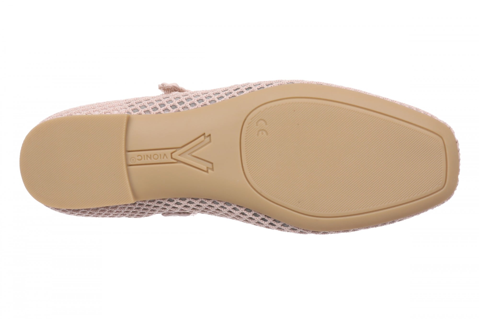 Vionic Alameda Mesh Women's Mary Jane Arch Support Flat - Misty Rose - Bottom