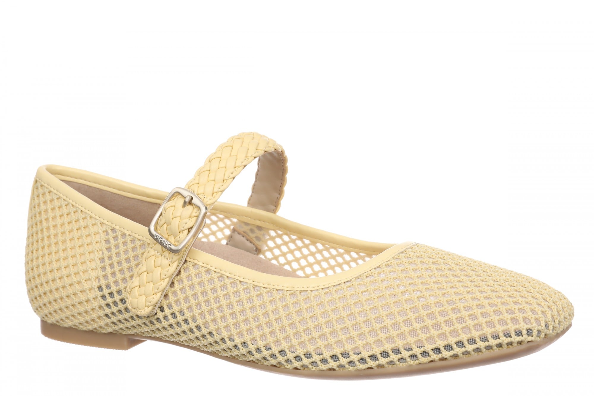 Vionic Alameda Mesh Women's Mary Jane Arch Support Flat - Cornhusk - Angle main