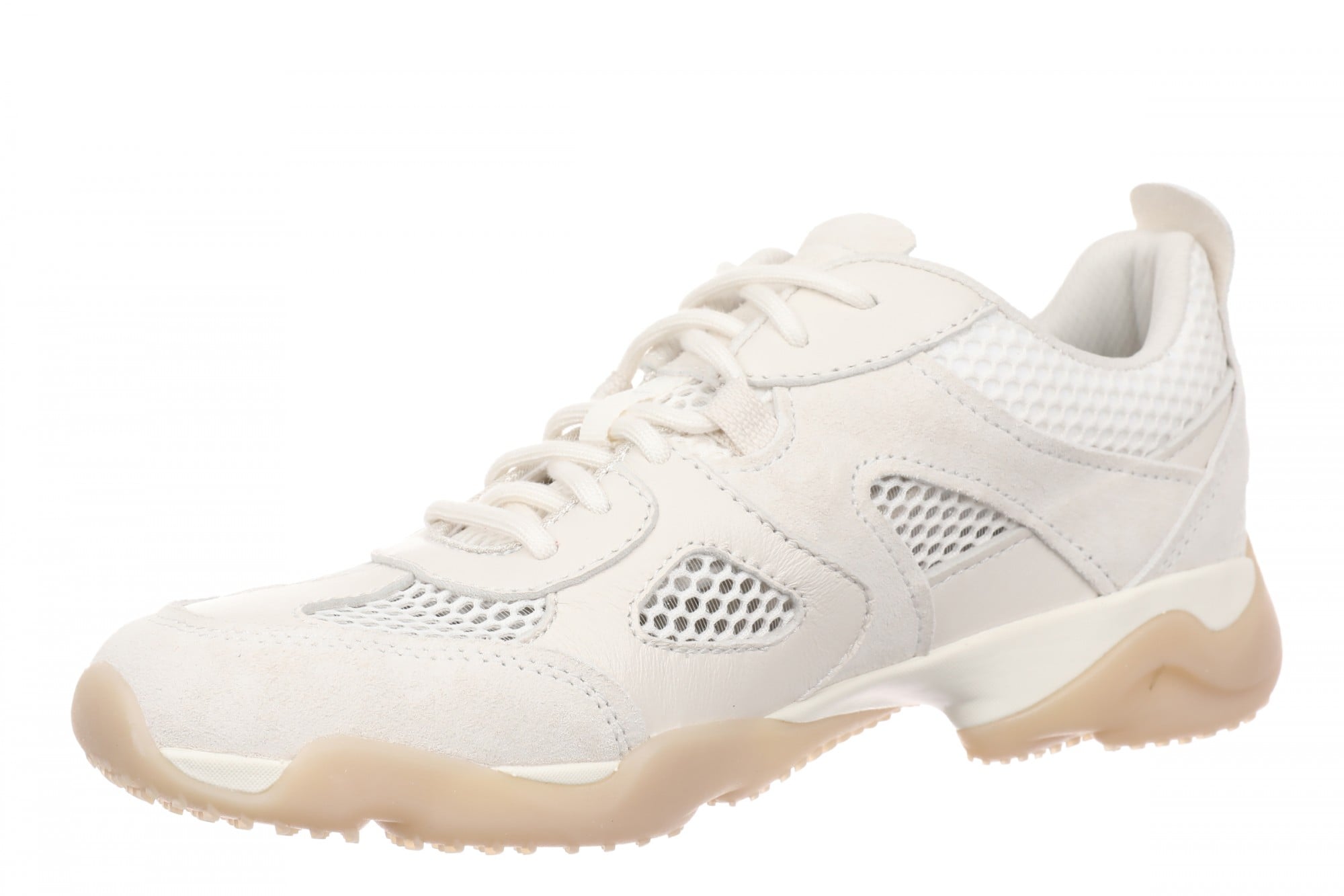 Vionic Walk Slim SP Women's Mesh Walking Sneaker - Ivory Cream - Left angle