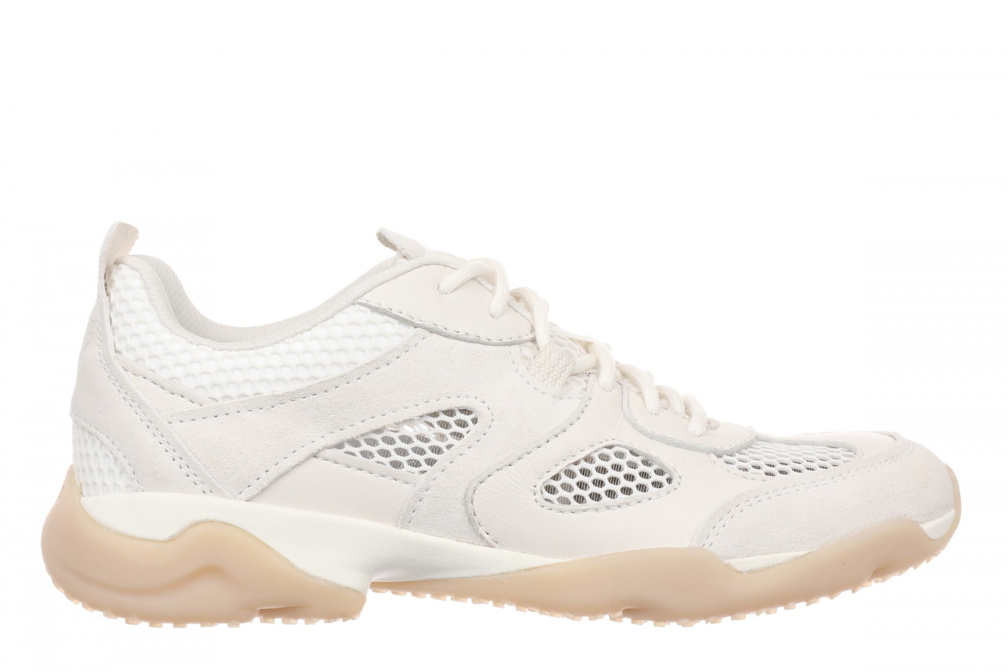 Vionic Walk Slim SP Women's Mesh Walking Sneaker - Ivory Cream - Side