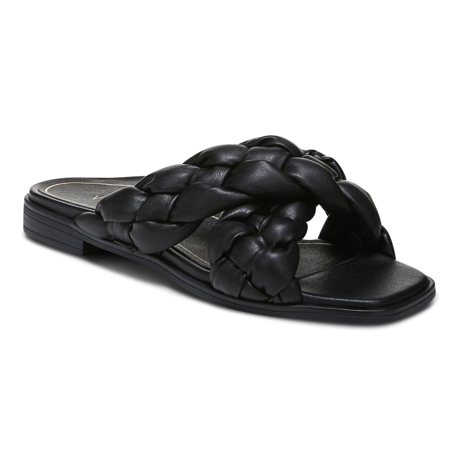 Vionic Kalina Women's Slide Braided Sandals in Black
