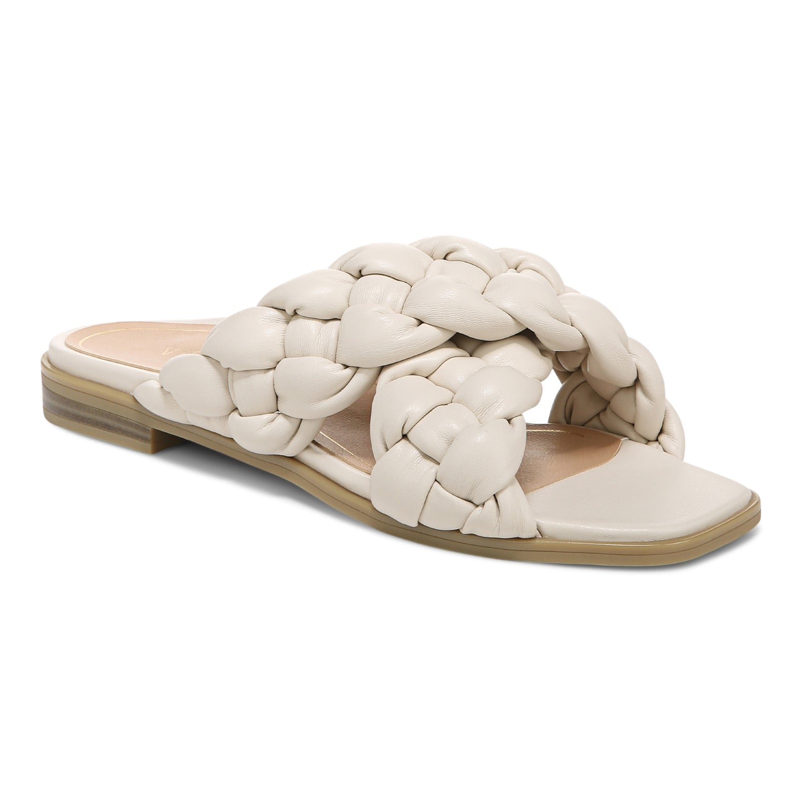 Vionic Kalina Women's Slide Braided Sandals in Cream