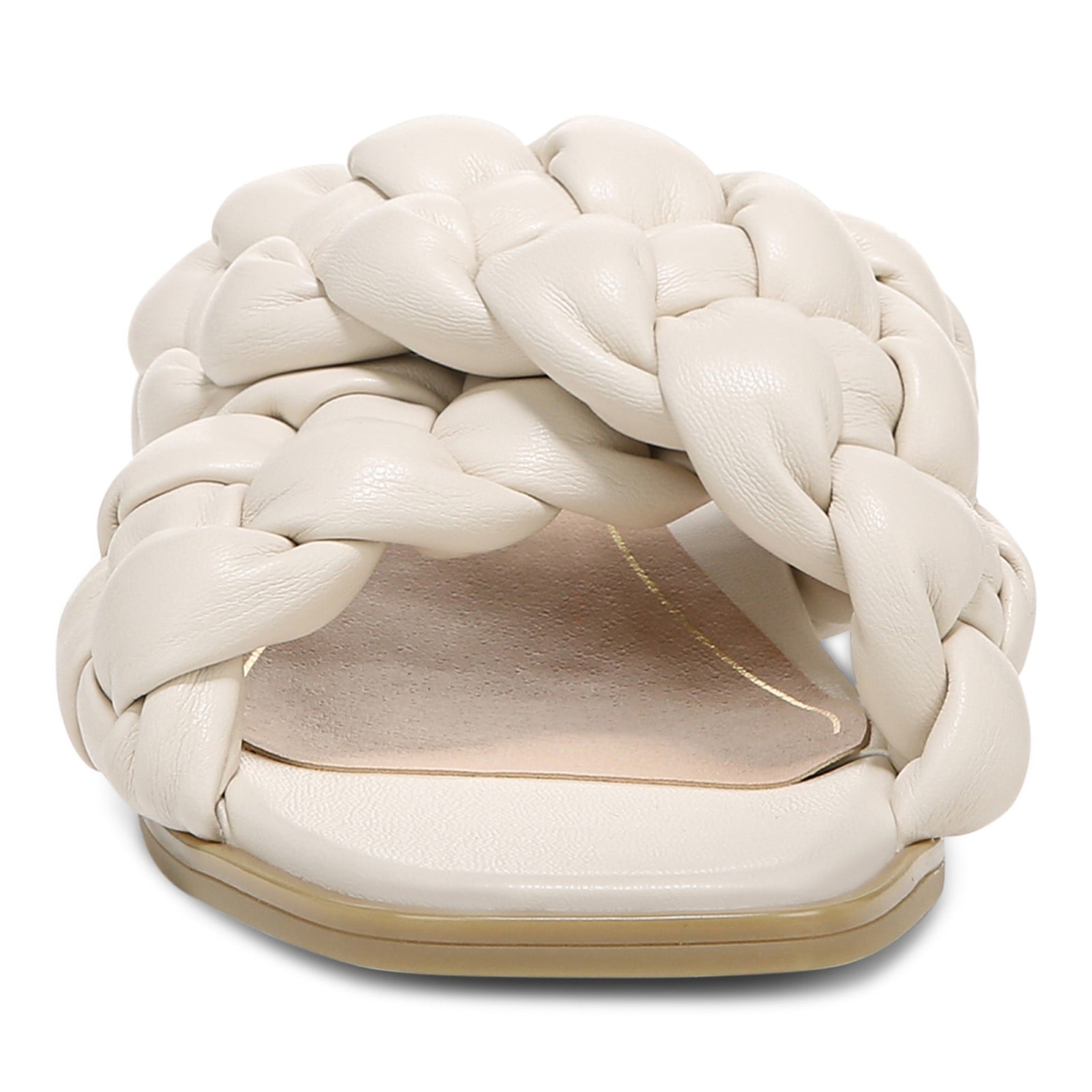 Vionic Kalina Women's Slide Braided Sandals - Cream - Front