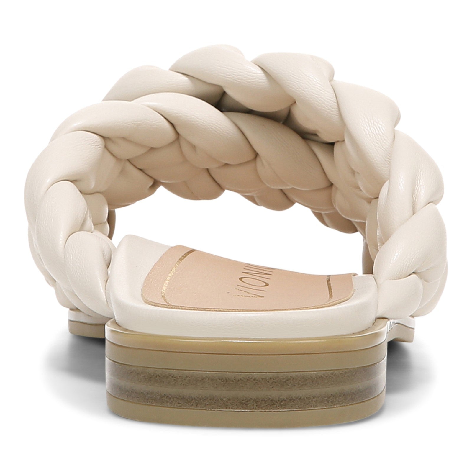 Vionic Kalina Women's Slide Braided Sandals - Cream - Back