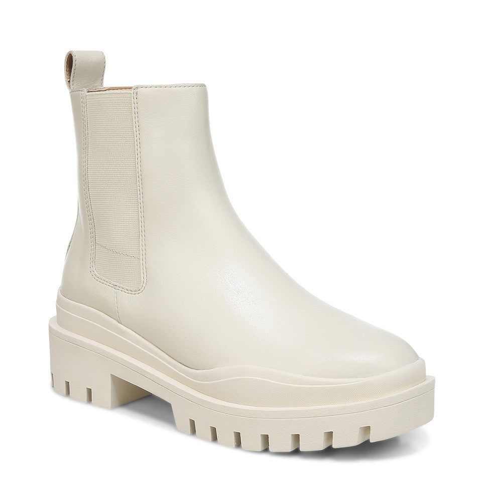 Vionic Karsen Womens Mid Shaft Boots - Cream Wp Leather Angle main