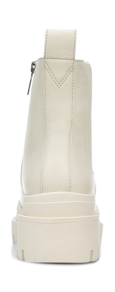 Vionic Karsen Womens Mid Shaft Boots - Cream Wp Leather Back