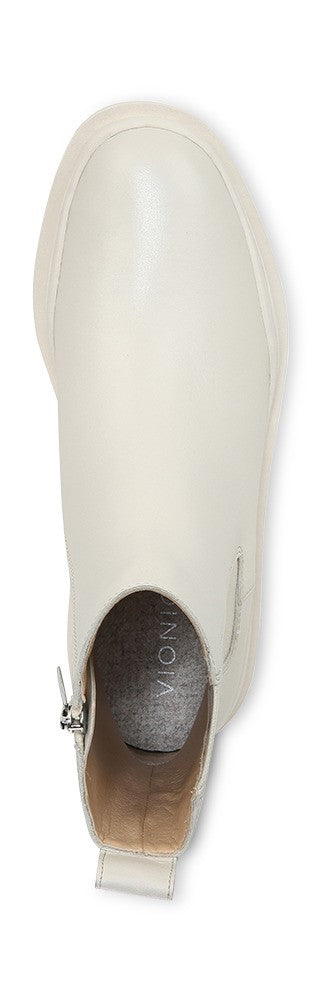 Vionic Karsen Womens Mid Shaft Boots - Cream Wp Leather Top