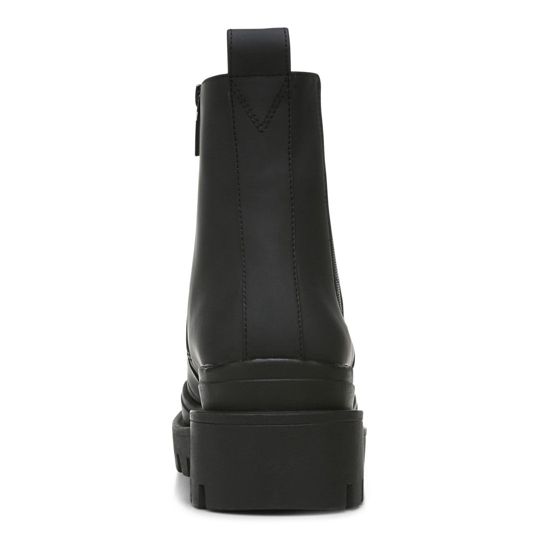 Vionic Karsen Womens Mid Shaft Boots - Black Wp Rubber Syn - Back