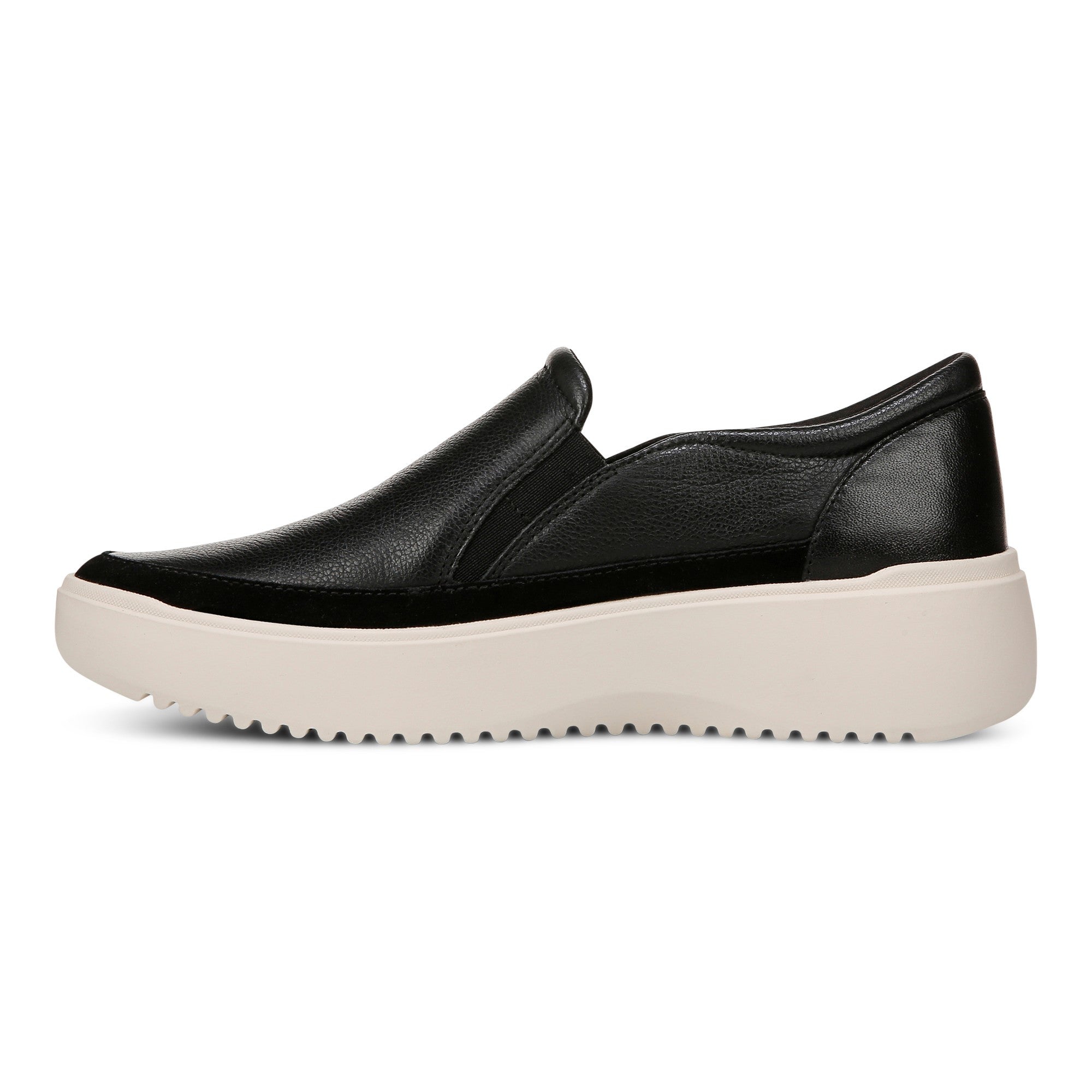 Vionic Kearny Women's Platform Slip-On Comfort Sneaker - Black - Left Side