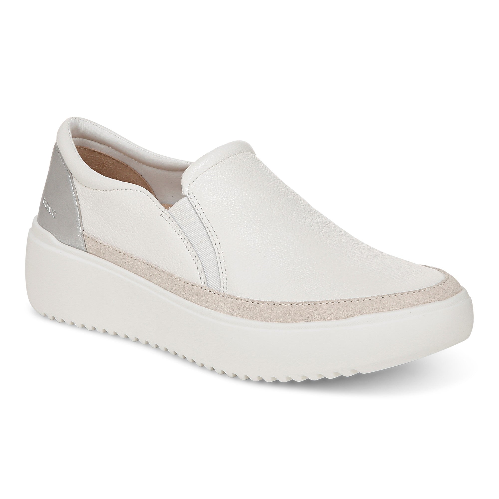 Vionic Kearny Women's Platform Slip-On Comfort Sneaker in White