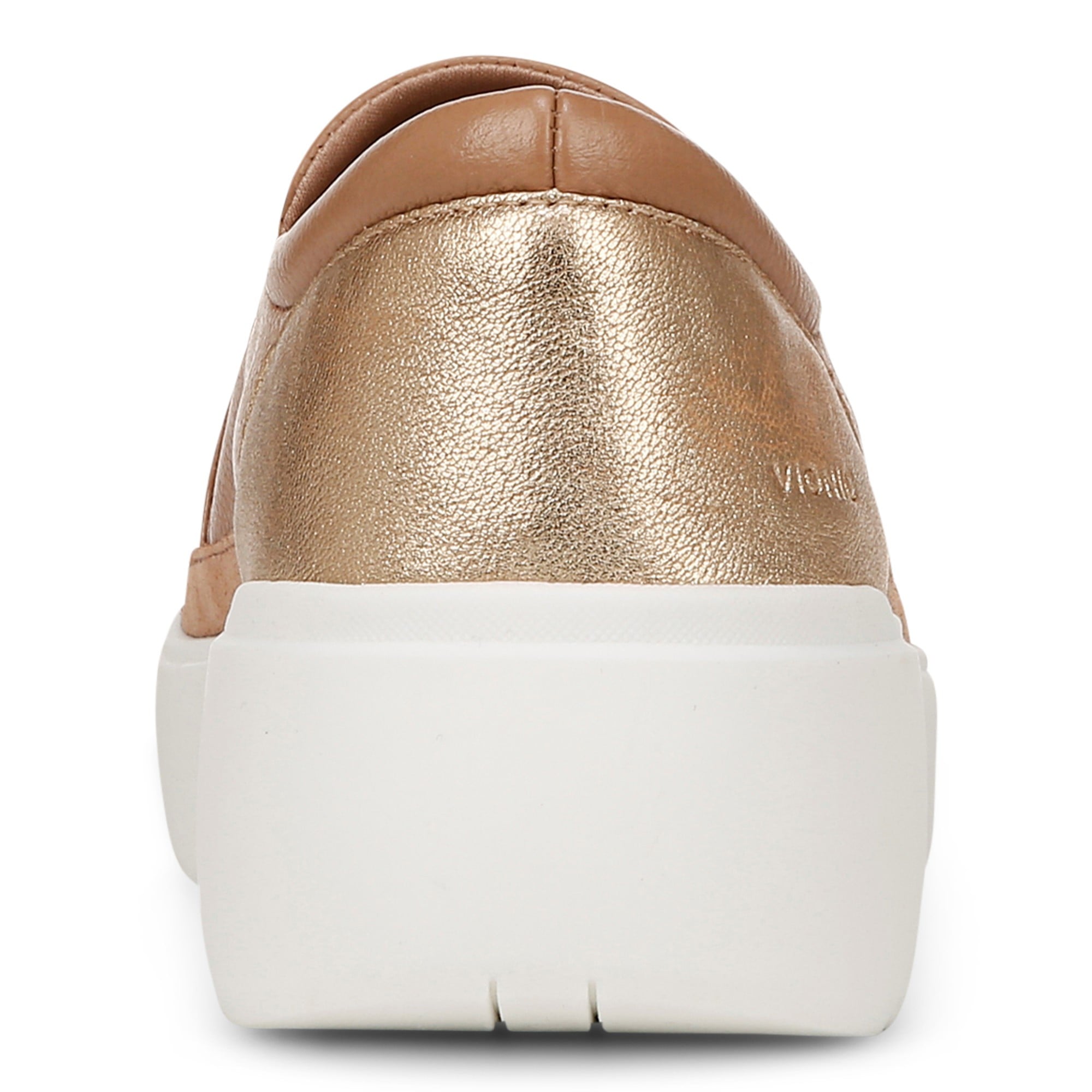 Vionic Kearny Women's Platform Slip-On Comfort Sneaker - Macaroon Brown - Back