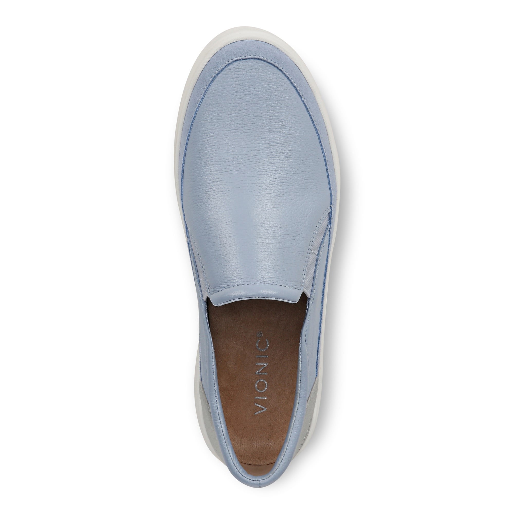 Vionic Kearny Women's Platform Slip-On Comfort Sneaker - Skyway Blue - Top