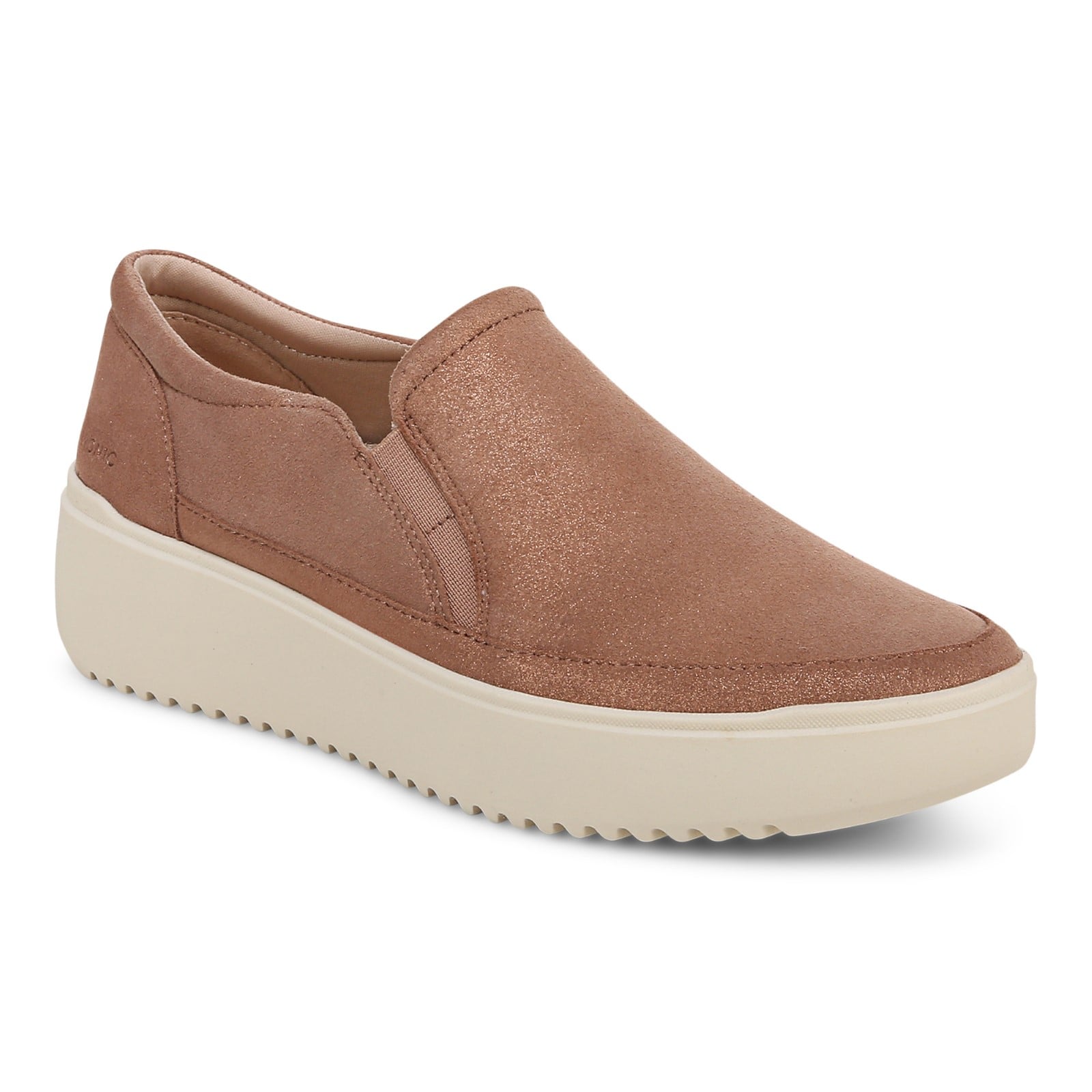 Vionic Kearny Women's Platform Slip-On Comfort Sneaker in Polluted Rose Gold