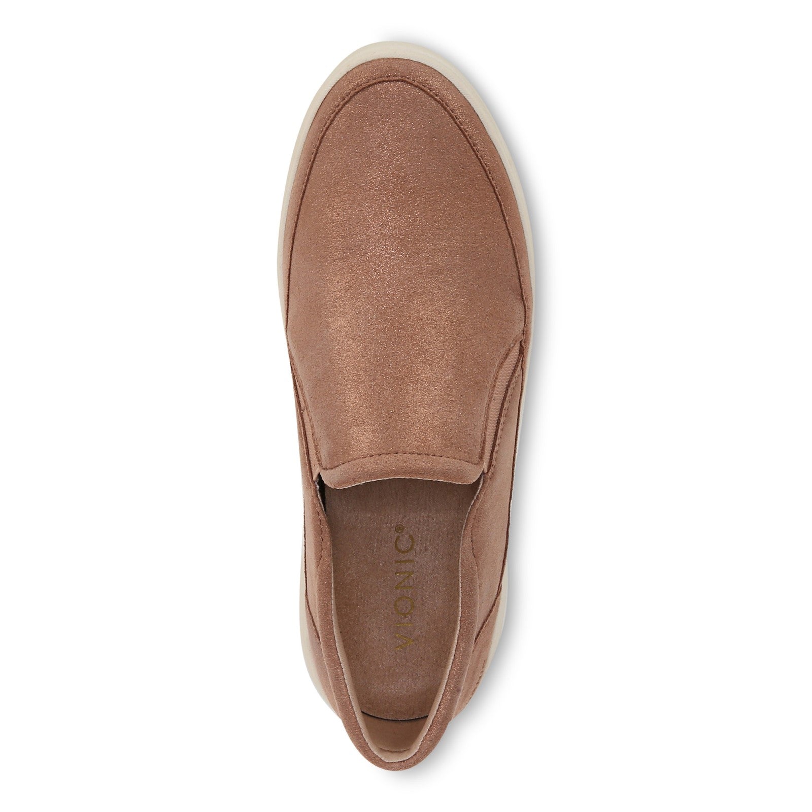 Vionic Kearny Women's Platform Slip-On Comfort Sneaker - Polluted Rose Gold - Top