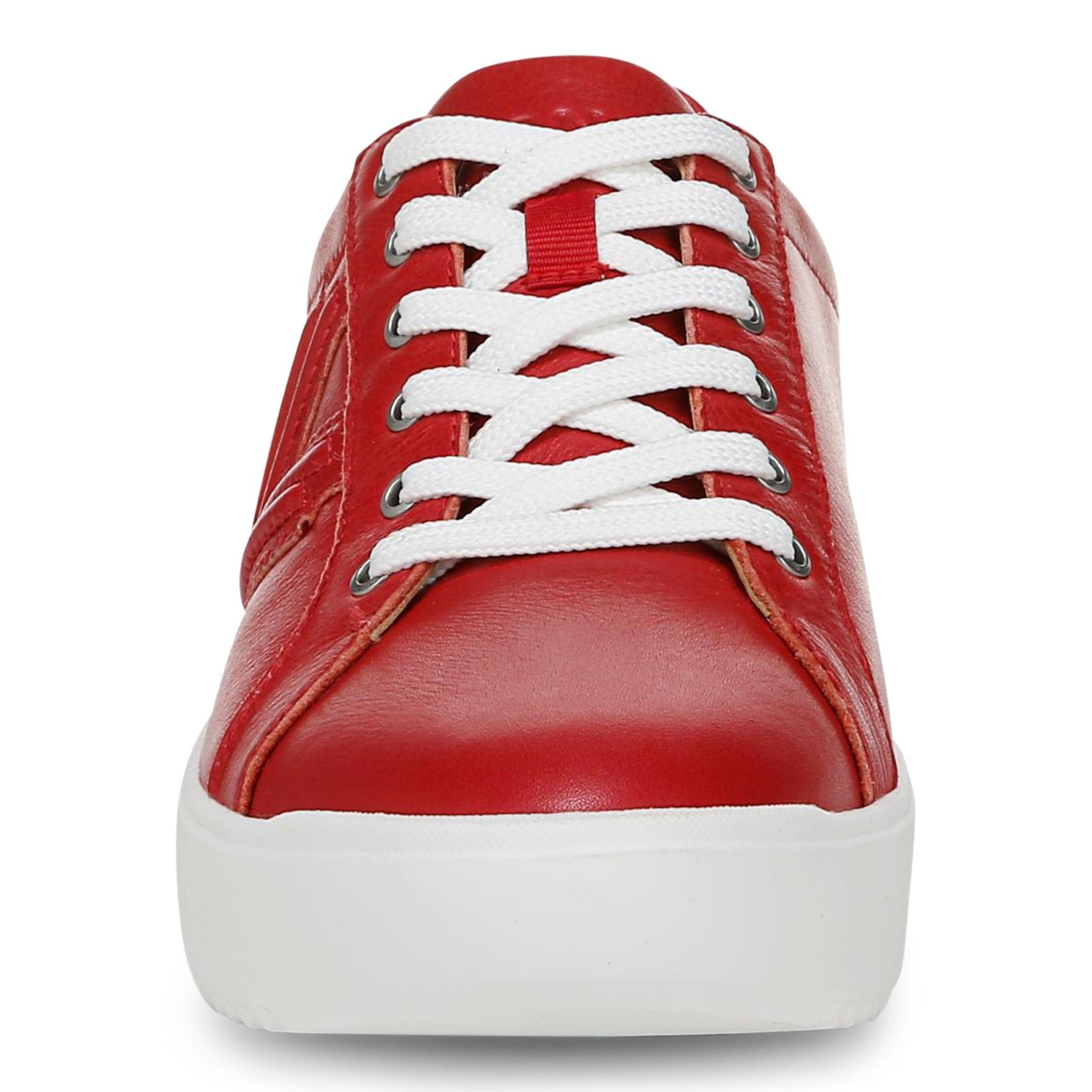 Vionic Kearny Women's Lace Up Platform Comfort Sneaker - Red - Front