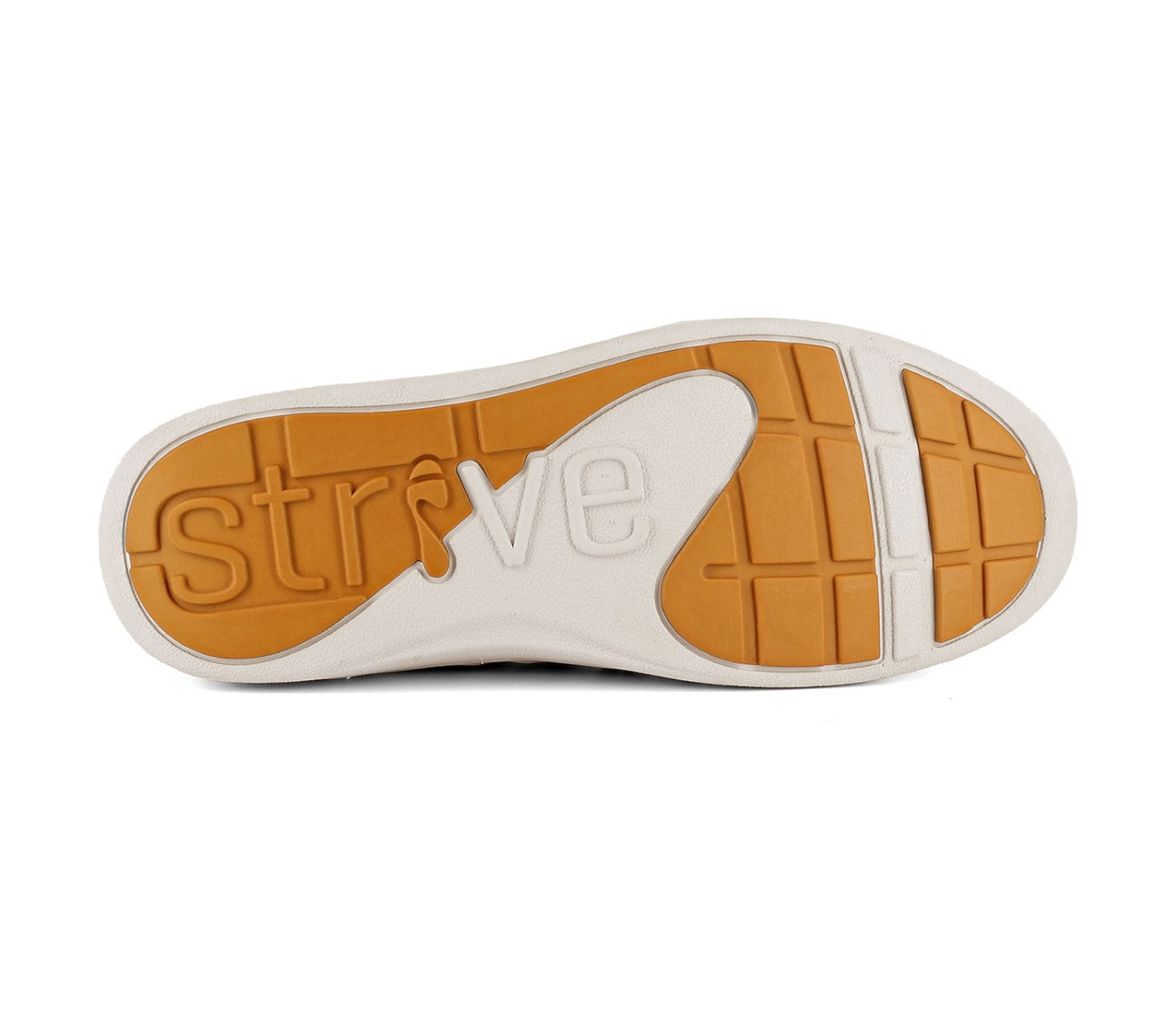 Strive Kensignton Women's Comfort High Top Zipper Sneaker Boot - Oak - Bottom View