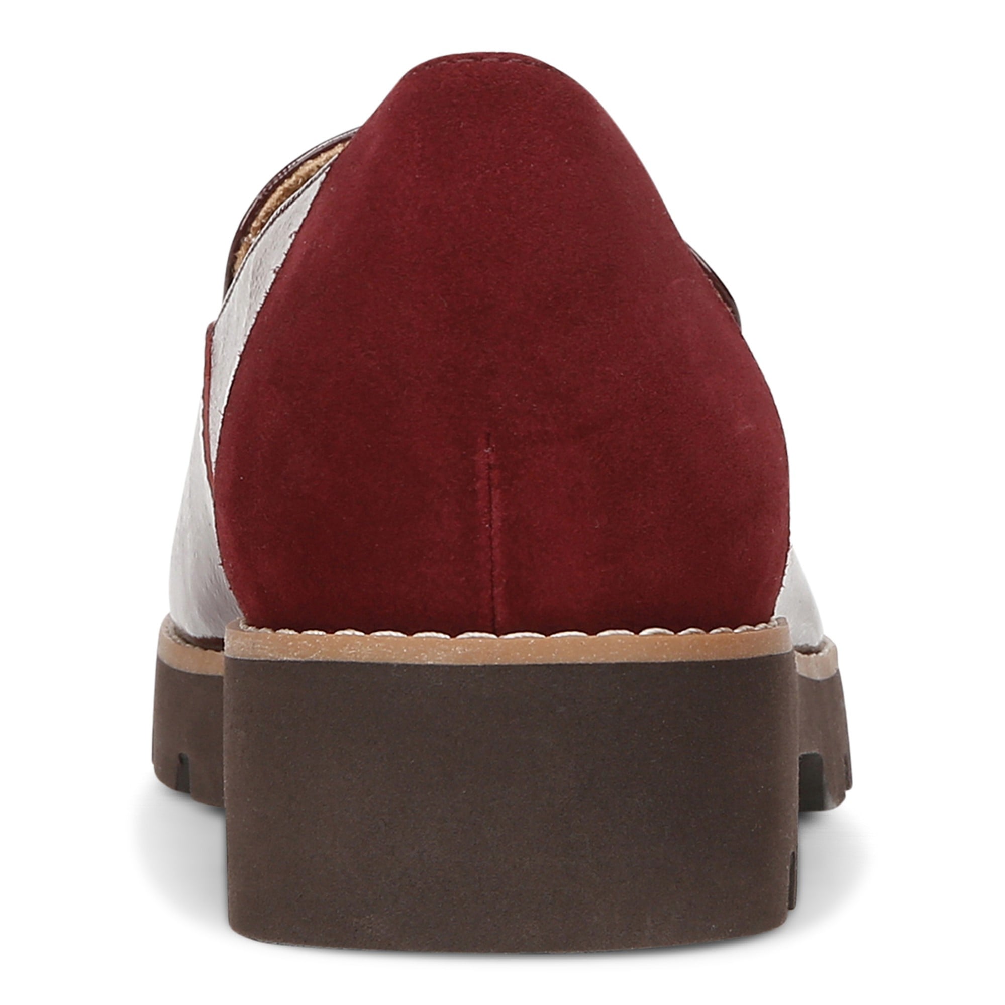 Vionic Kensley Women's Slip On Loafer - Syrah Crnk Ptnt - Back