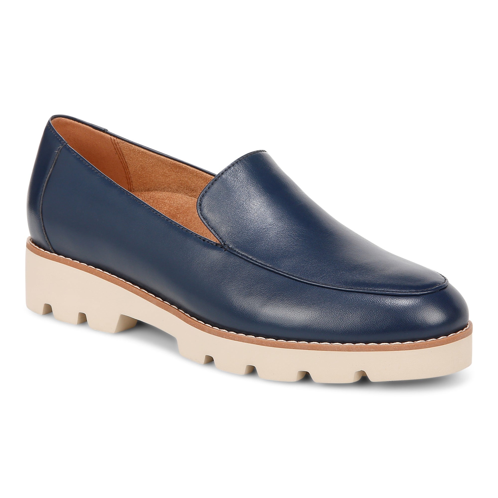Vionic Kensley Women's Slip On Loafer in Navy Leather